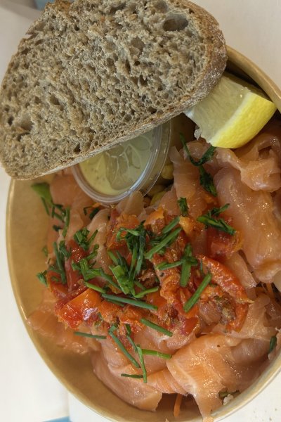 salade zalm italiaans