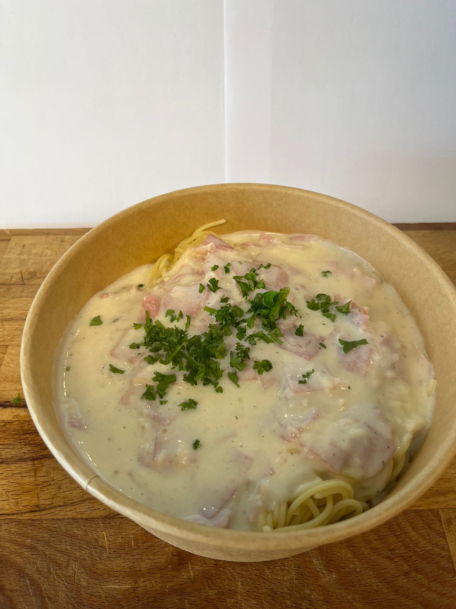 spaghetti kaas en ham