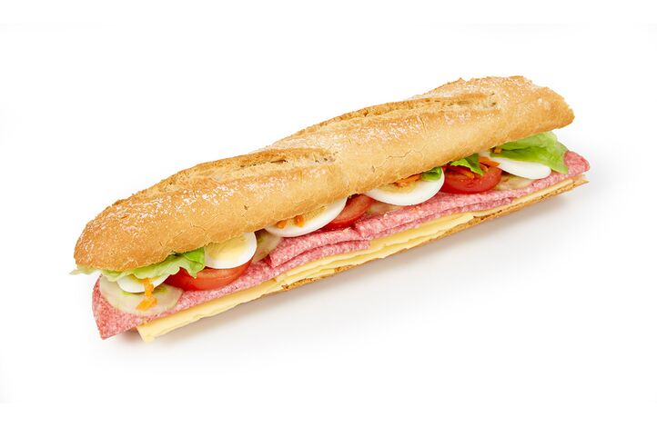 Belegd broodje salami tartaar